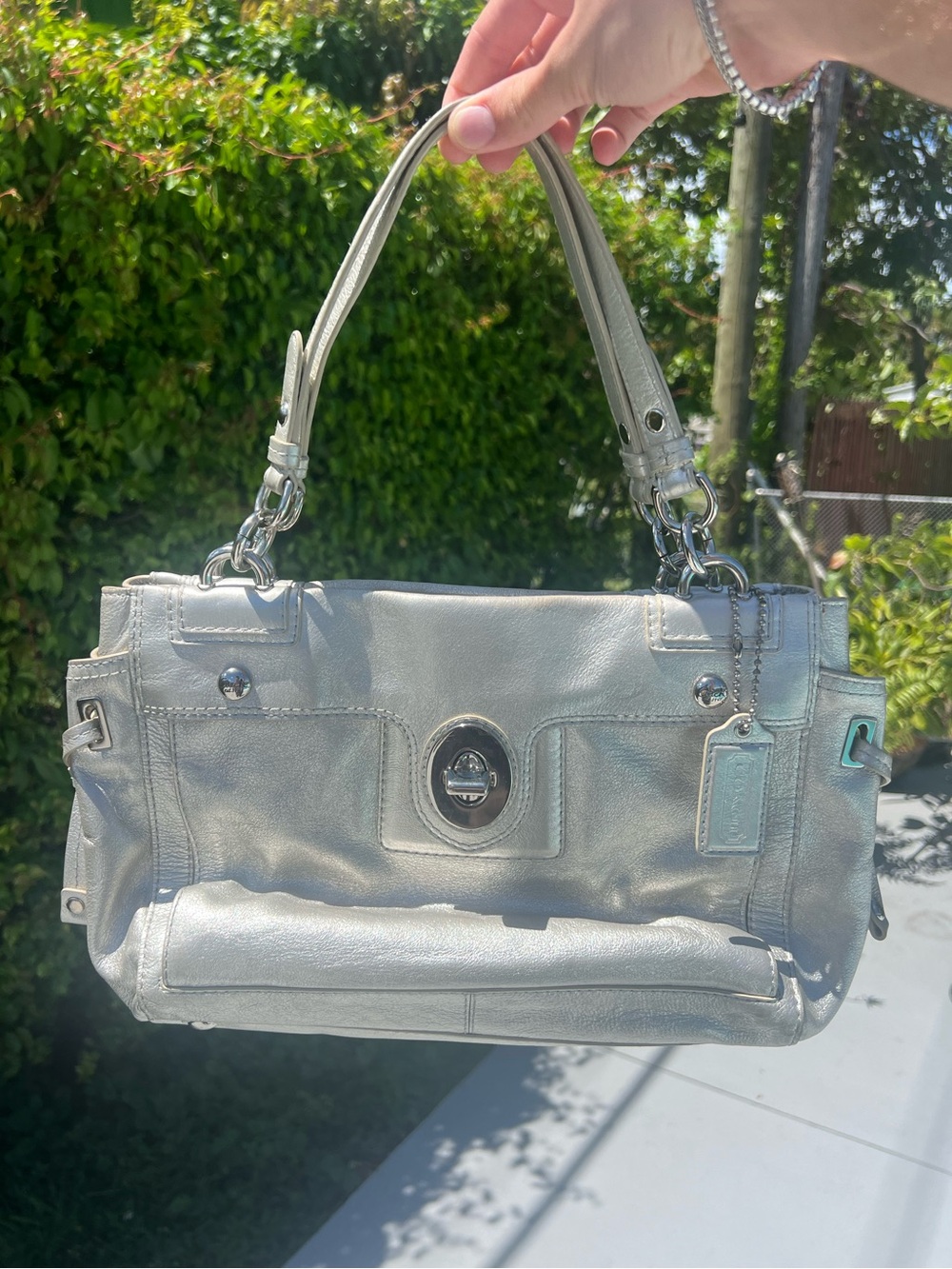 Rare SAMPLE Coach Peyton Carryall Satchel